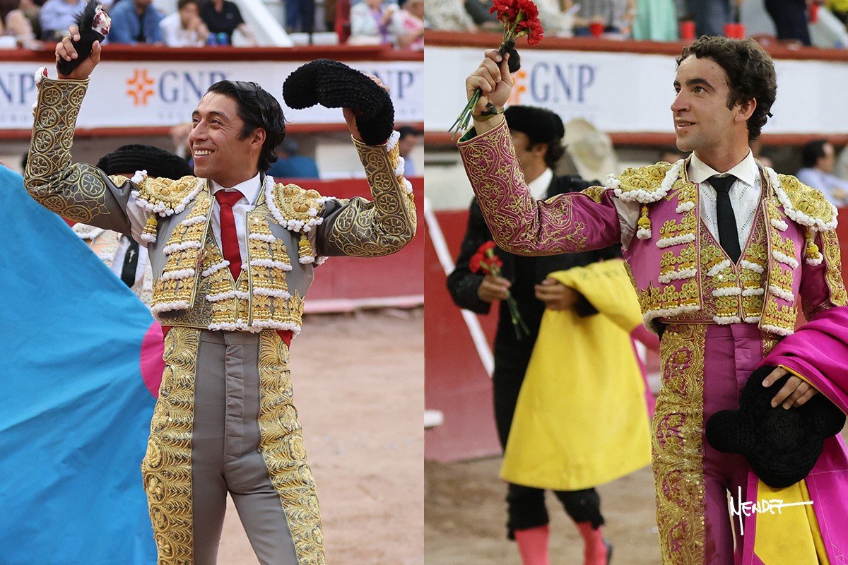 Poder de Sergio Flores y torería de Víctor Hernández, orejas de peso en Aguascalientes