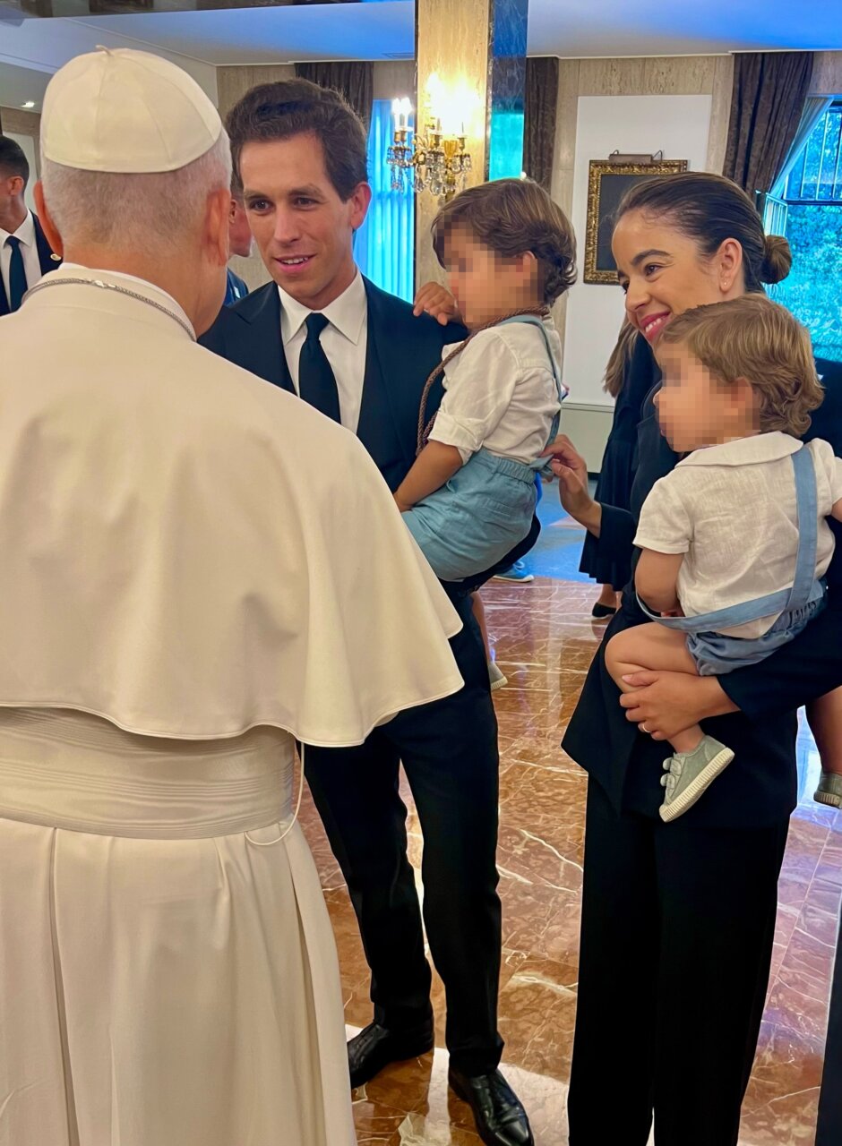 Ginés Martín recibe la bendición del Papa León XIV en su último encuentro en Madrid