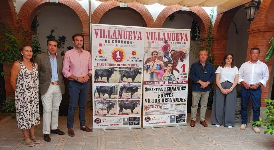 Una corrida mixta para la fiestas de agosto de Villanueva de Córdoba