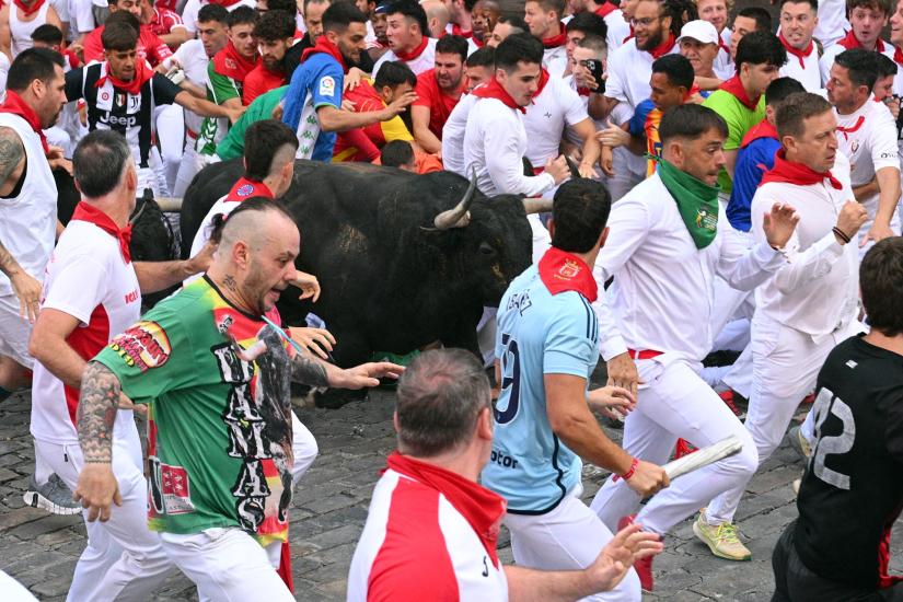 Nobleza y velocidad, los cebadas rompen su leyenda de peligros en Pamplona