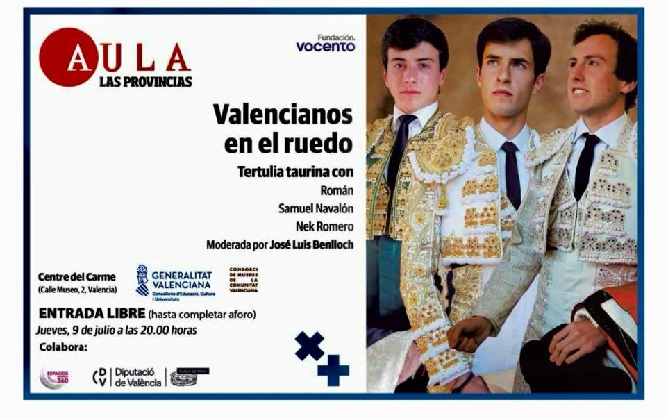 Valencianos en el ruedo protagoniza la tertulia del Aula Las Provincias