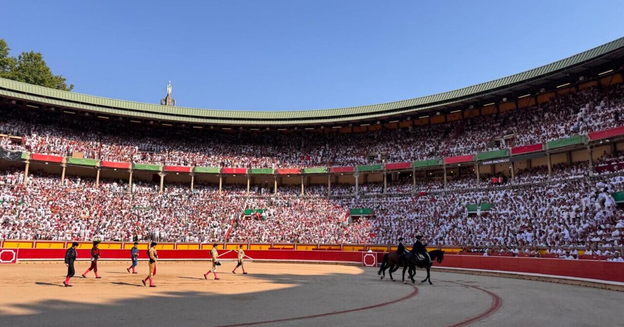 Todo listo para la corrida de La Palmosilla en Pamplona