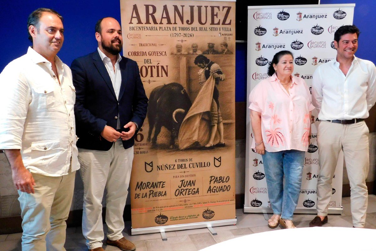 Cartel sevillano para la corrida del Motín en Aranjuez