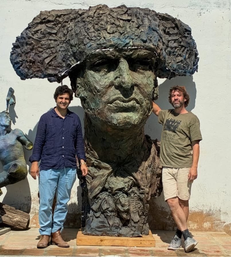 Martín Lagares inmortaliza a Morante: más de dos metros y medio de monumental escultura