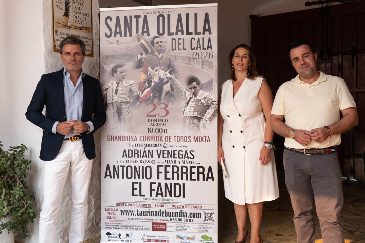 Las corridas de toros regresan a Santa Olalla del Cala con Ferrera y El Fandi
