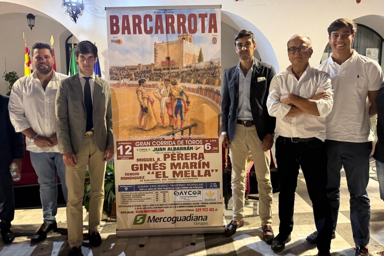 Alternativa de El Mella en Barcarrota en un cartel cien por cien extremeño