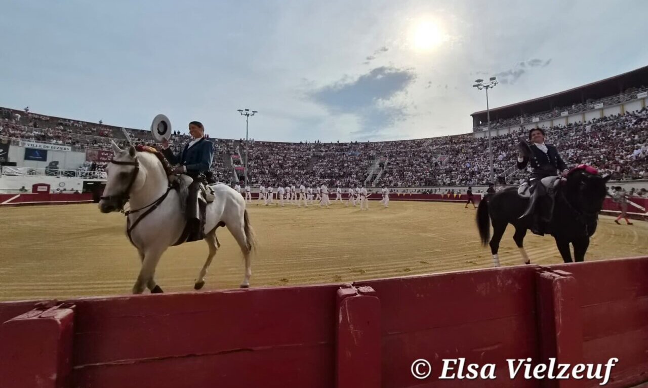 Diego Ventura y Lea Vicens se exhiben en Beziers